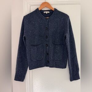 Alex Mill Blue donegal wool Cardigan Sweater